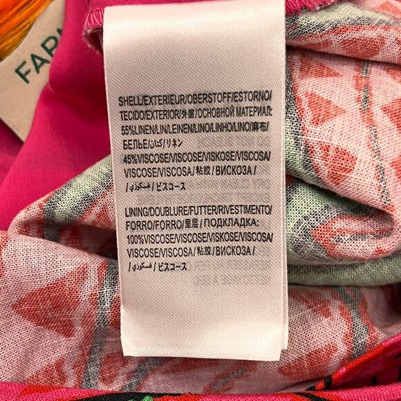 FARM Rio Red and Green Floral Midi Skirt - Picture 11 of 15